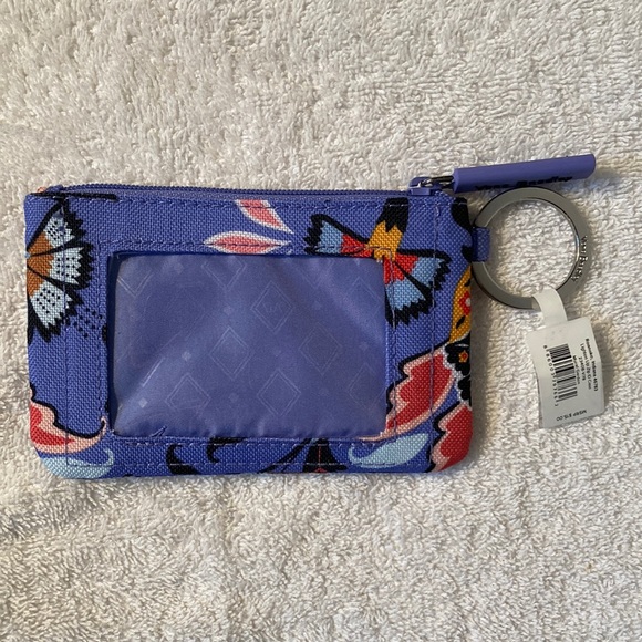 Vera Bradley Wide Lanyard & Zip ID Case in Mural Garden - Picture 6 of 10
